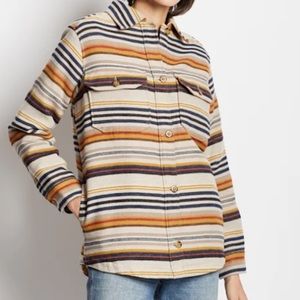 Pendleton-Wildwood Stripe Fleece Lined Shirt Jacket-Shacket